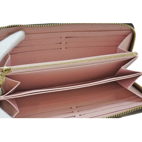 Louis Vuitton Rose Zippy Canvas Ballerine Zip Long Pink Wallet Pink - Picture 7 of 13